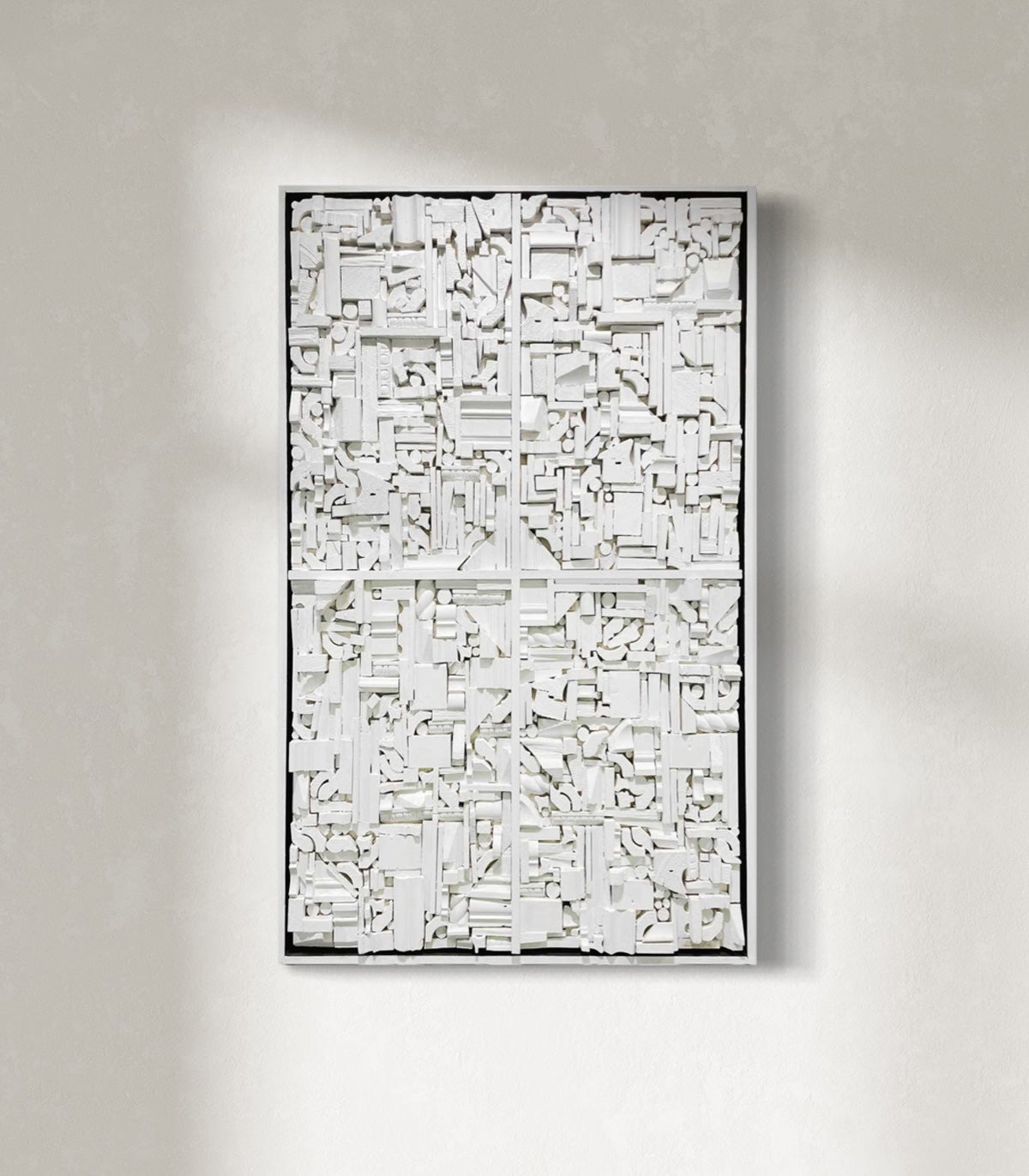 White Construction - Original Modern Painting *