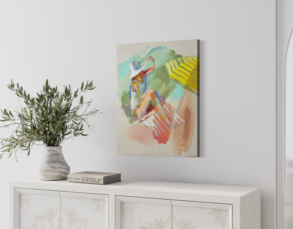 At the Beach - Original Painting *
