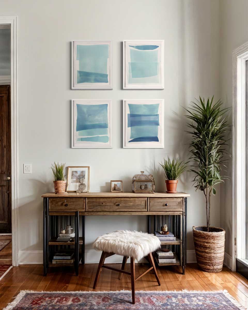 Blue Mood IV - Original Watercolor Painting *