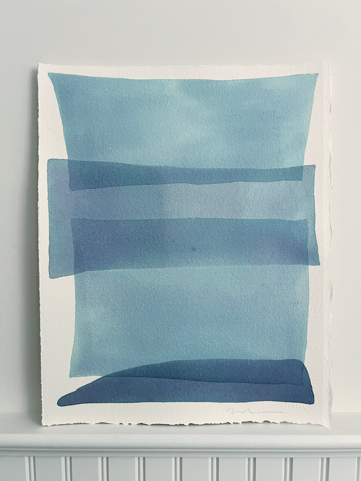 Blue Lagoon II - Original Watercolor Painting *