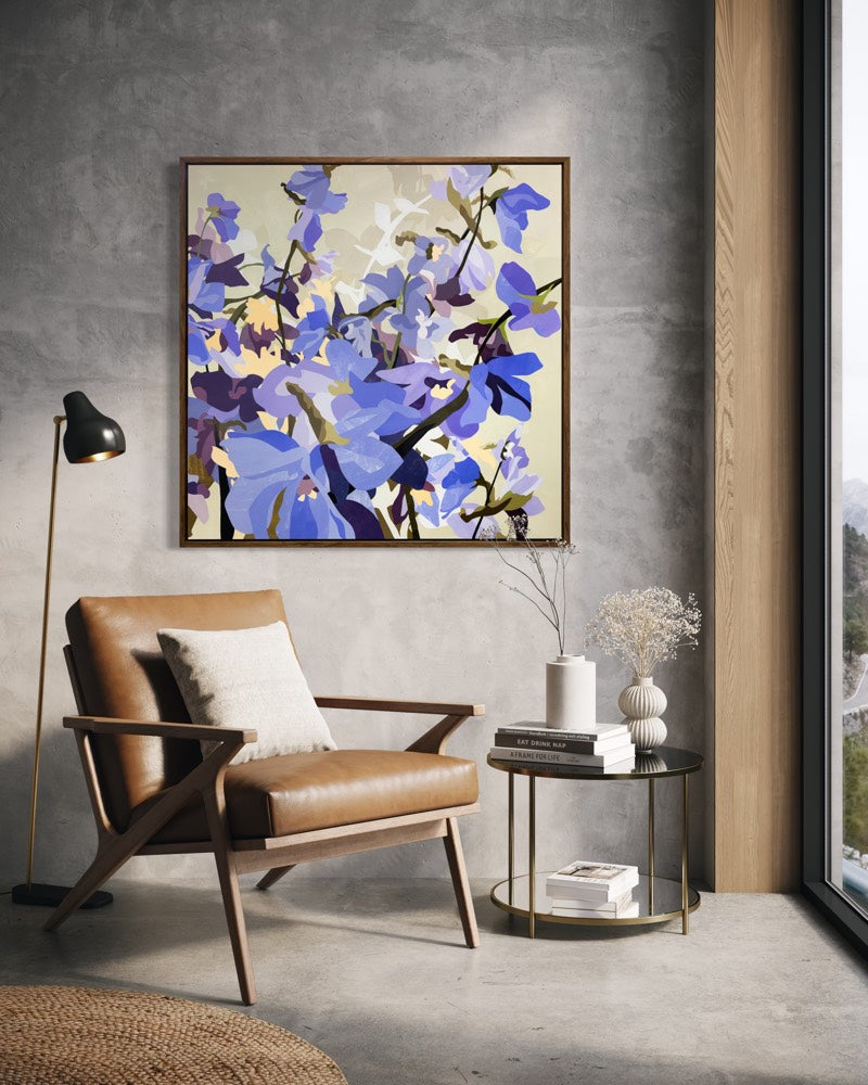 Blue Satin Sashes - Open Edition Canvas Print