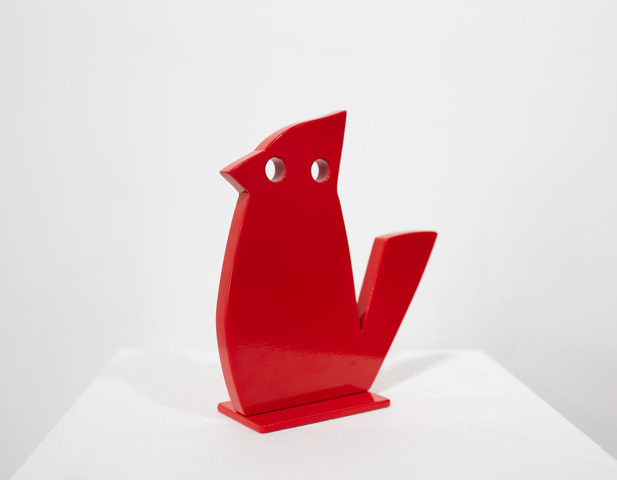 Mini Cardinal - Original Steel Sculpture