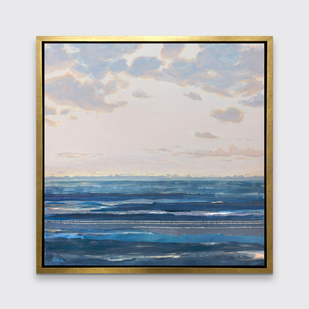 Chambray Sea 12 - Open Edition Canvas Print