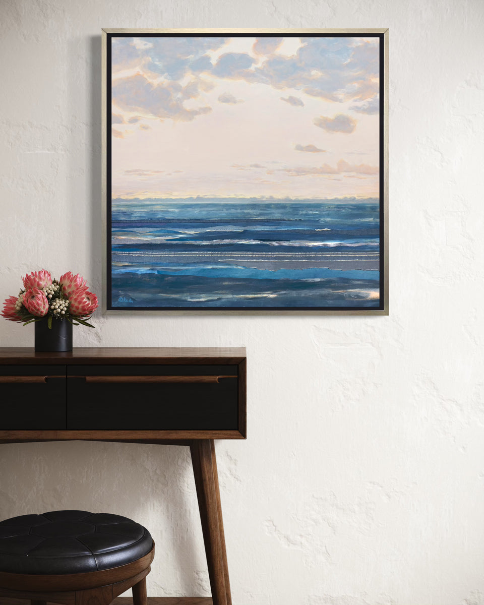 Chambray Sea 12 - Open Edition Canvas Print