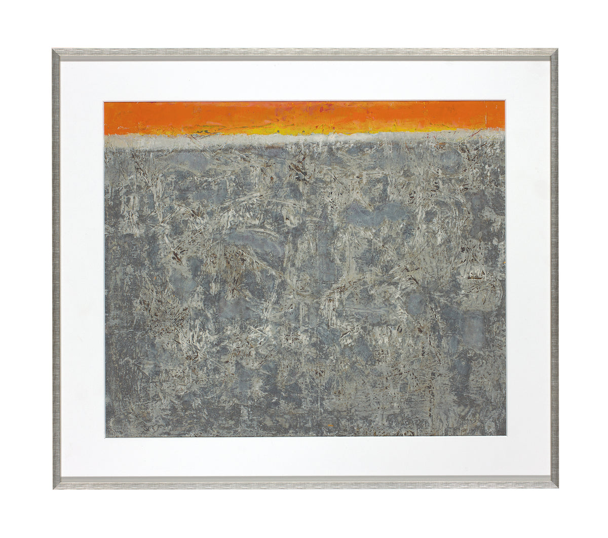 Sunset, Gray Sea - Original Modern Painting *