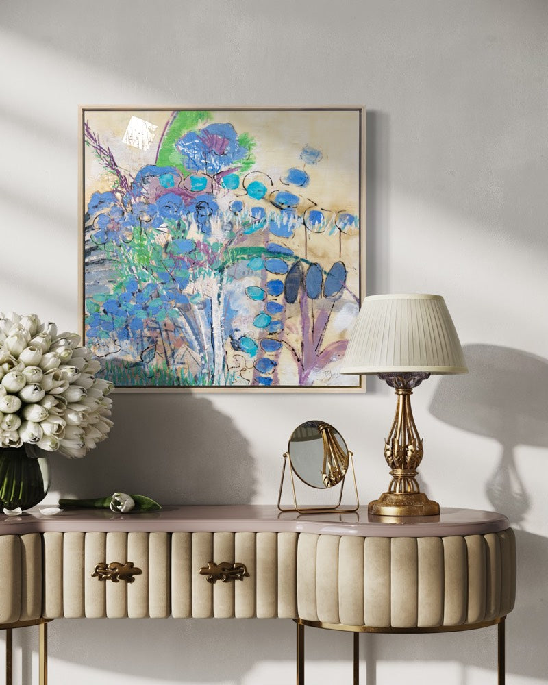 Garden Blues - Open Edition Canvas Print