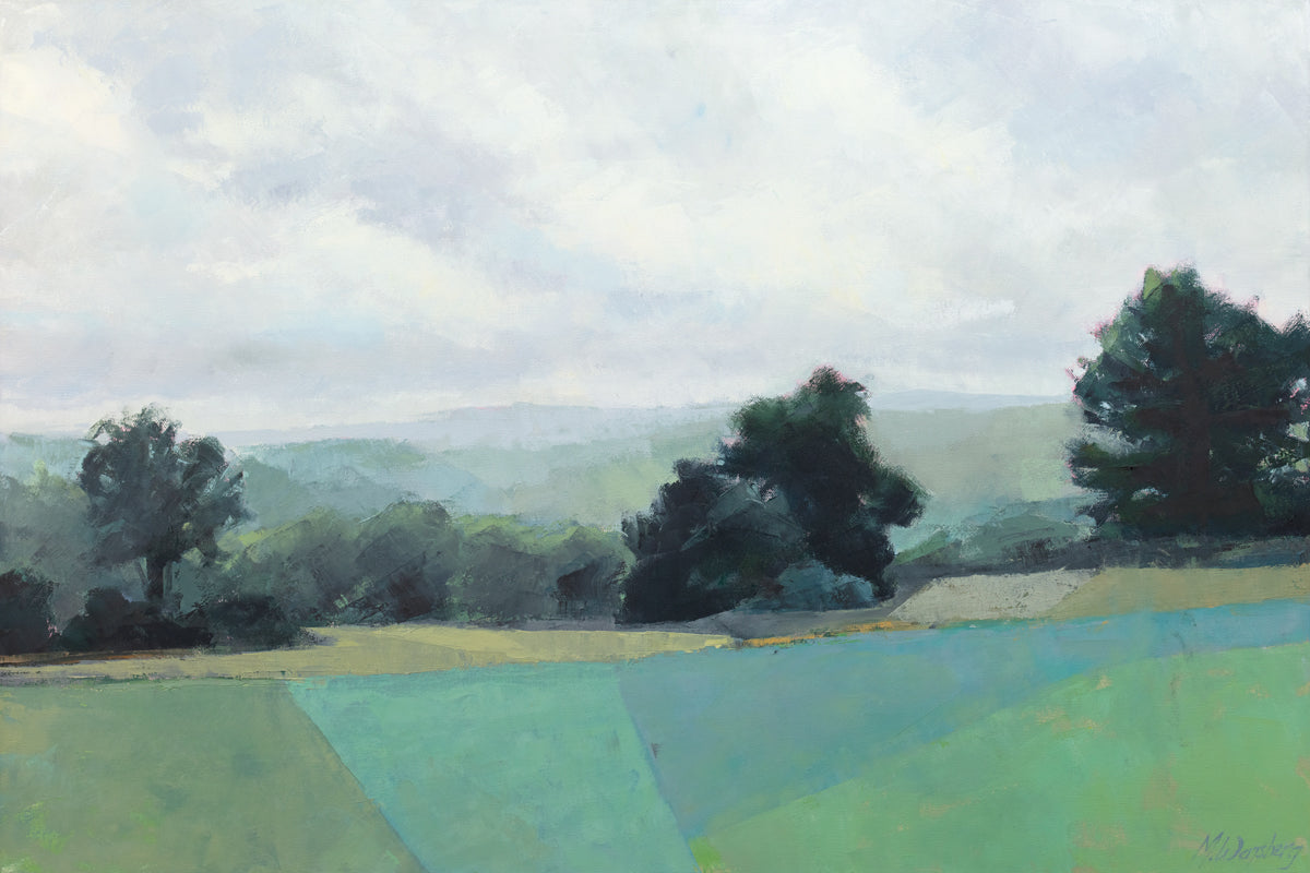A landscape print by Molly Doe Wensberg.