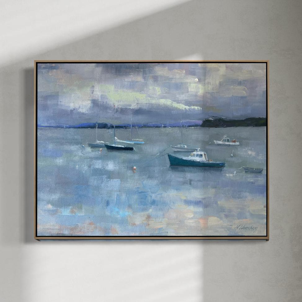 Harbor Boats - Original Painting *