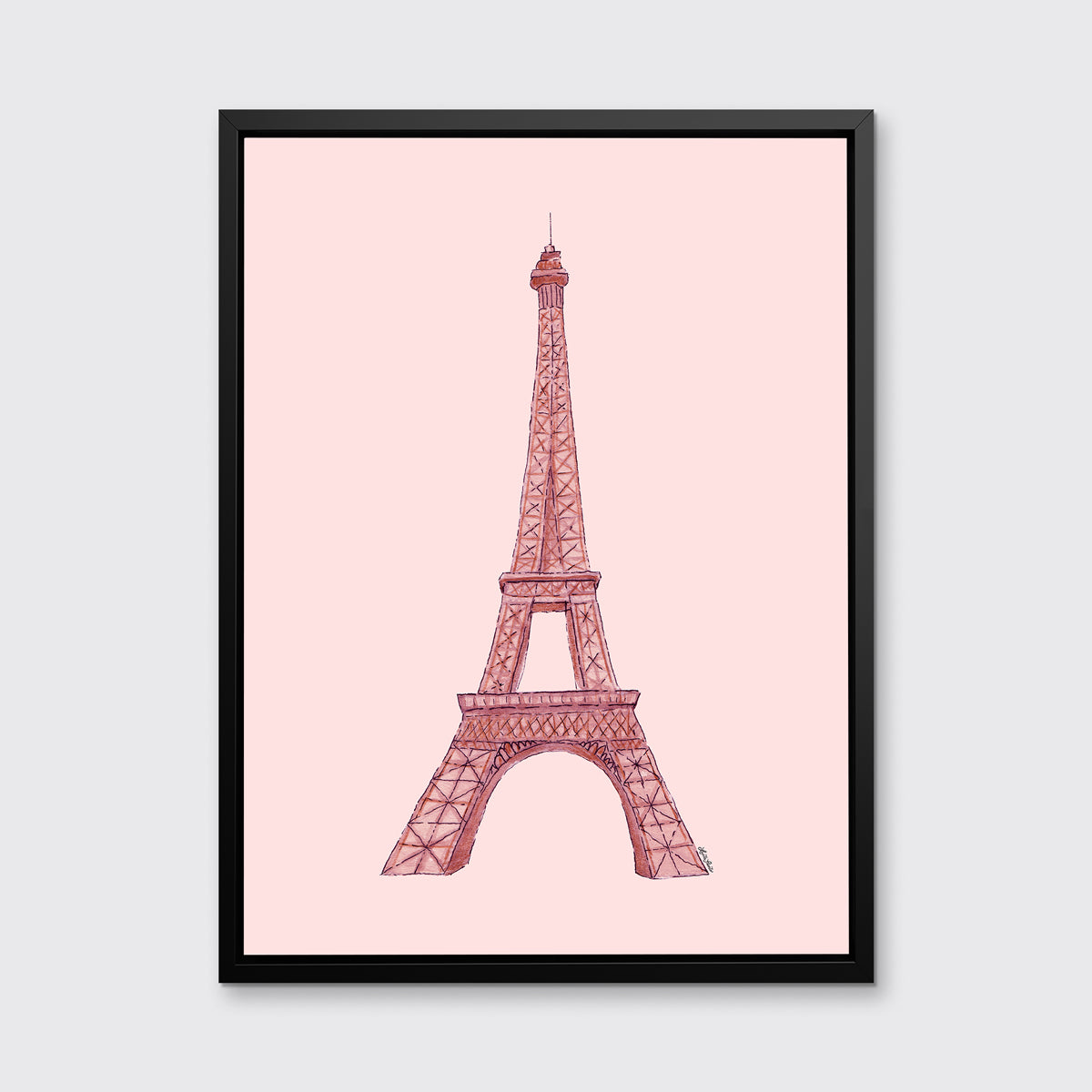 Pink Eiffel Tower - Open Edition Canvas Print