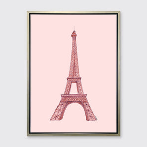 Pink Eiffel Tower - Open Edition Canvas Print