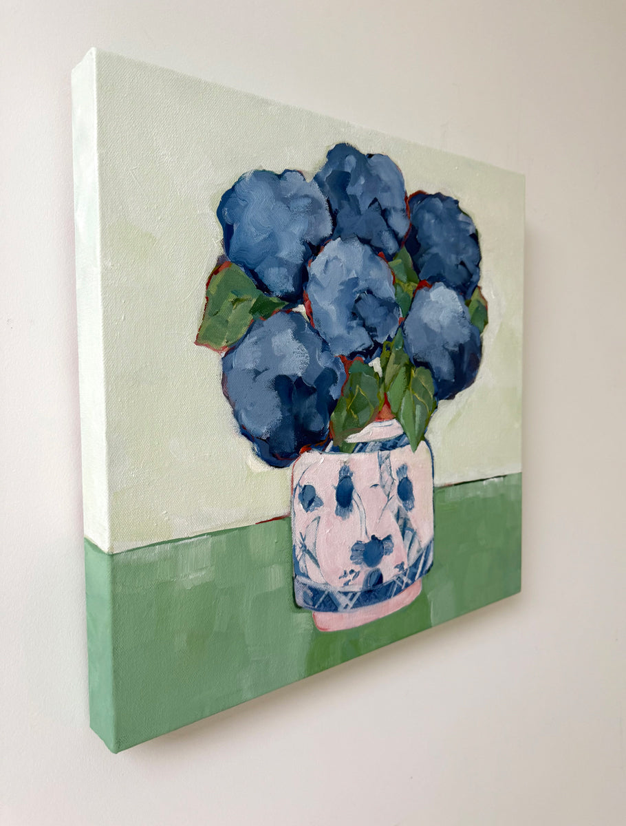 Pink and Green - Original Painting *