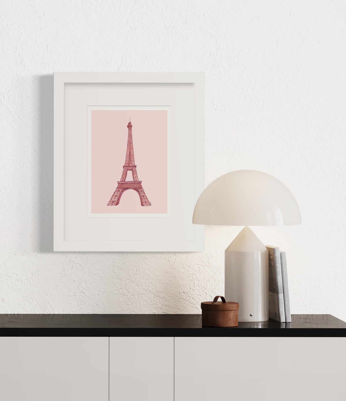 Pink Eiffel Tower - Open Edition Paper Print