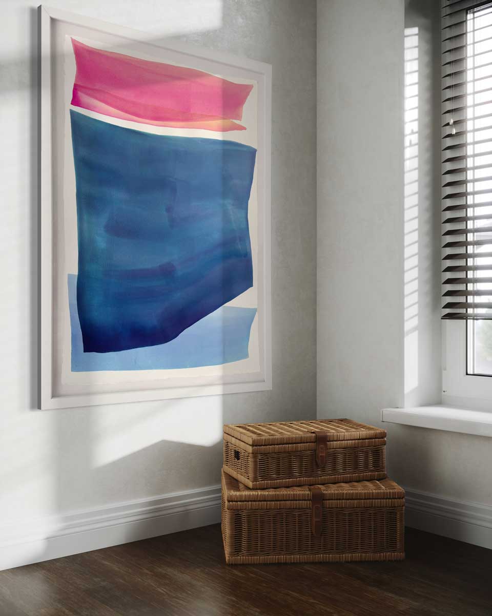 Sundown at Sea - Original Watercolor Painting *
