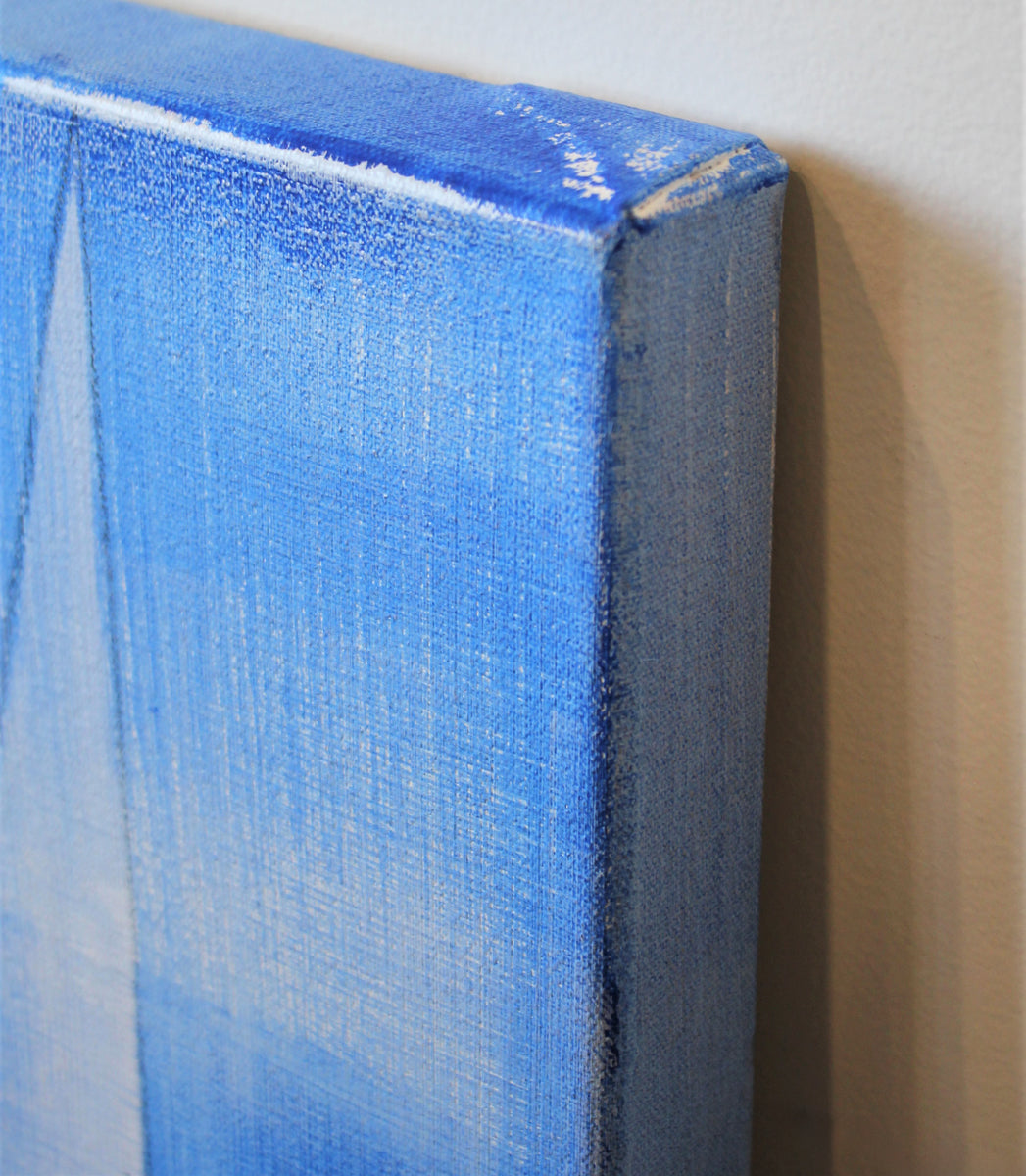 Sail With Me in Vibrant Blue - Original Painting *
