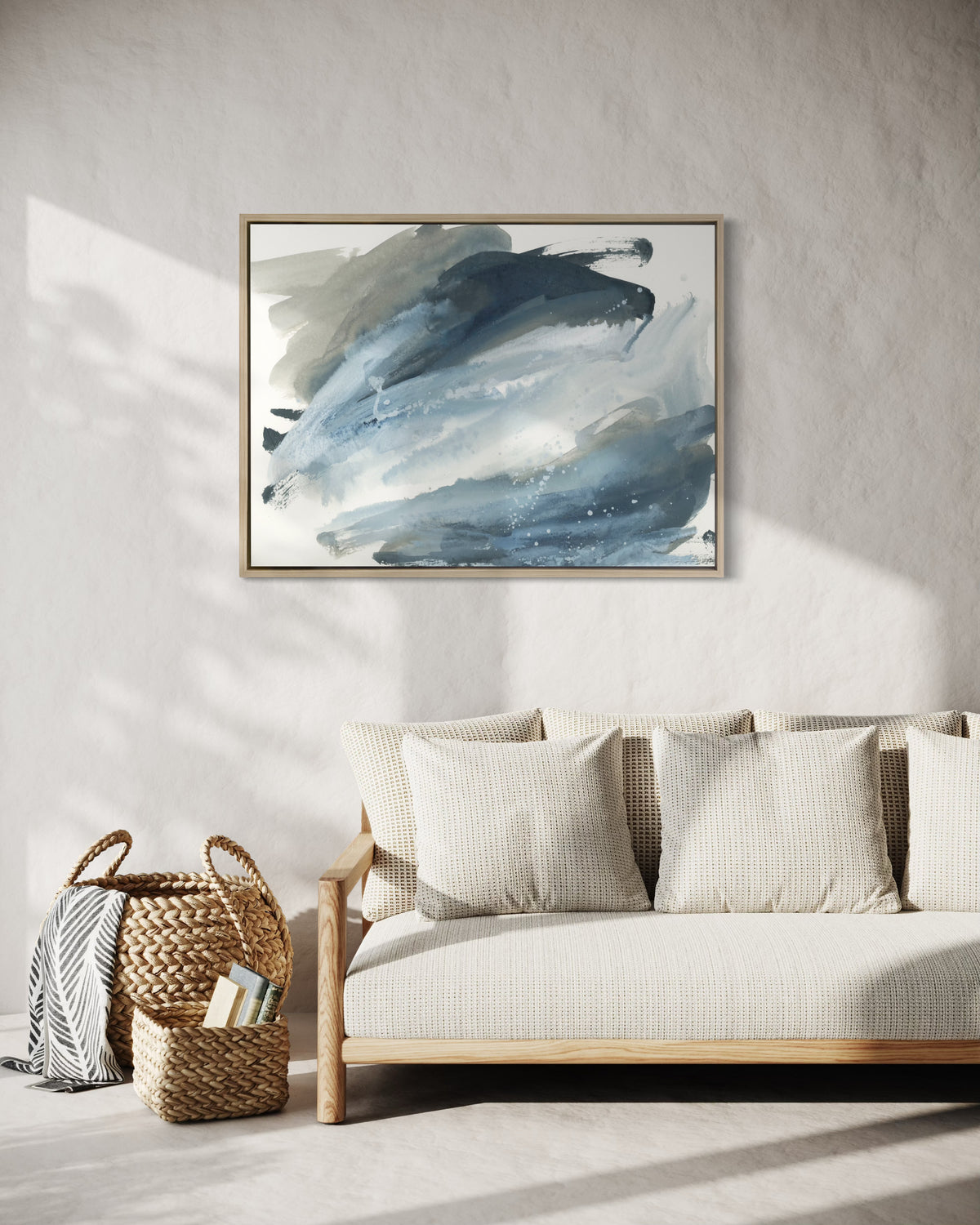 Symphony in Grey and Blue - Open Edition Canvas Print