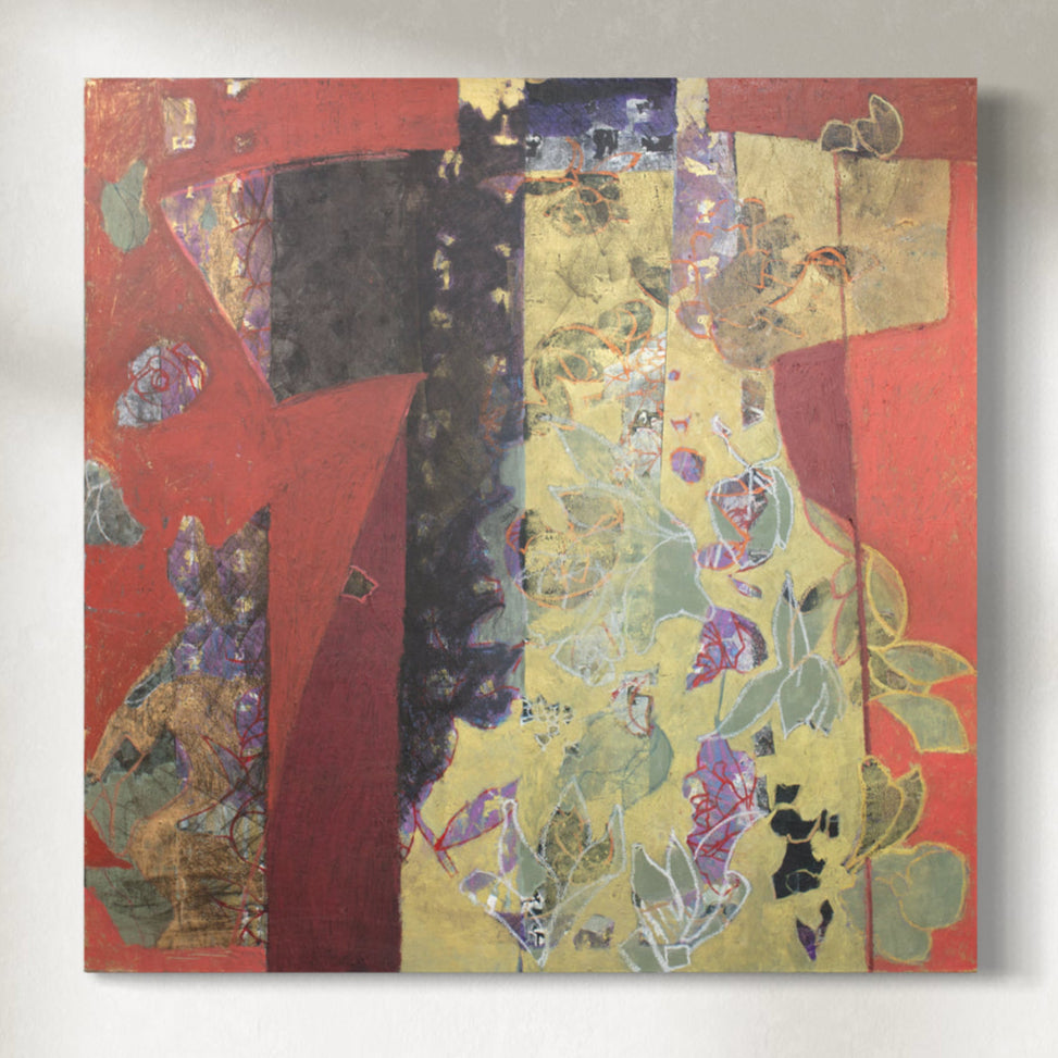 Kimonoesque with Cat - Original Painting
