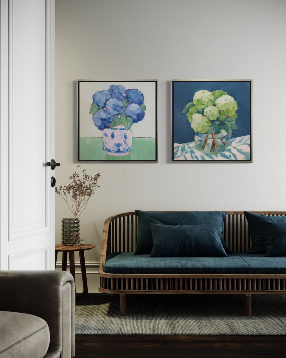 Pink and Green - Open Edition Canvas Print