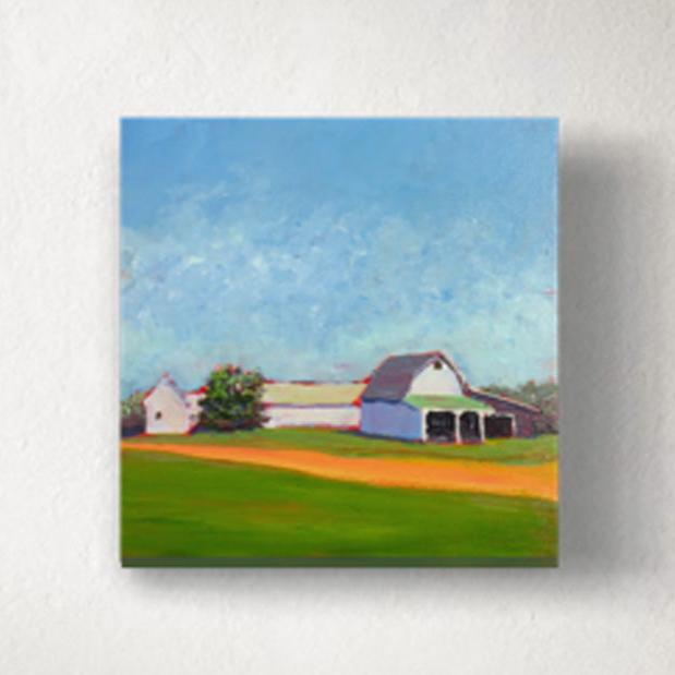 Roanoke Barns - Original Painting