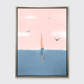 Swimmer - Open Edition Canvas Print