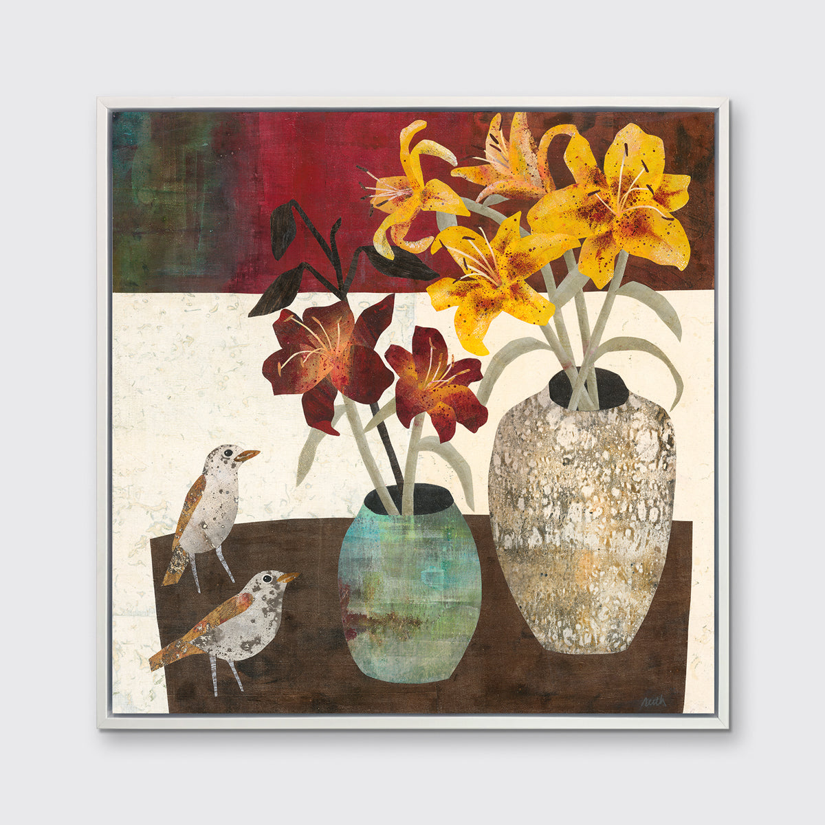 Thrushes - Open Edition Canvas Print