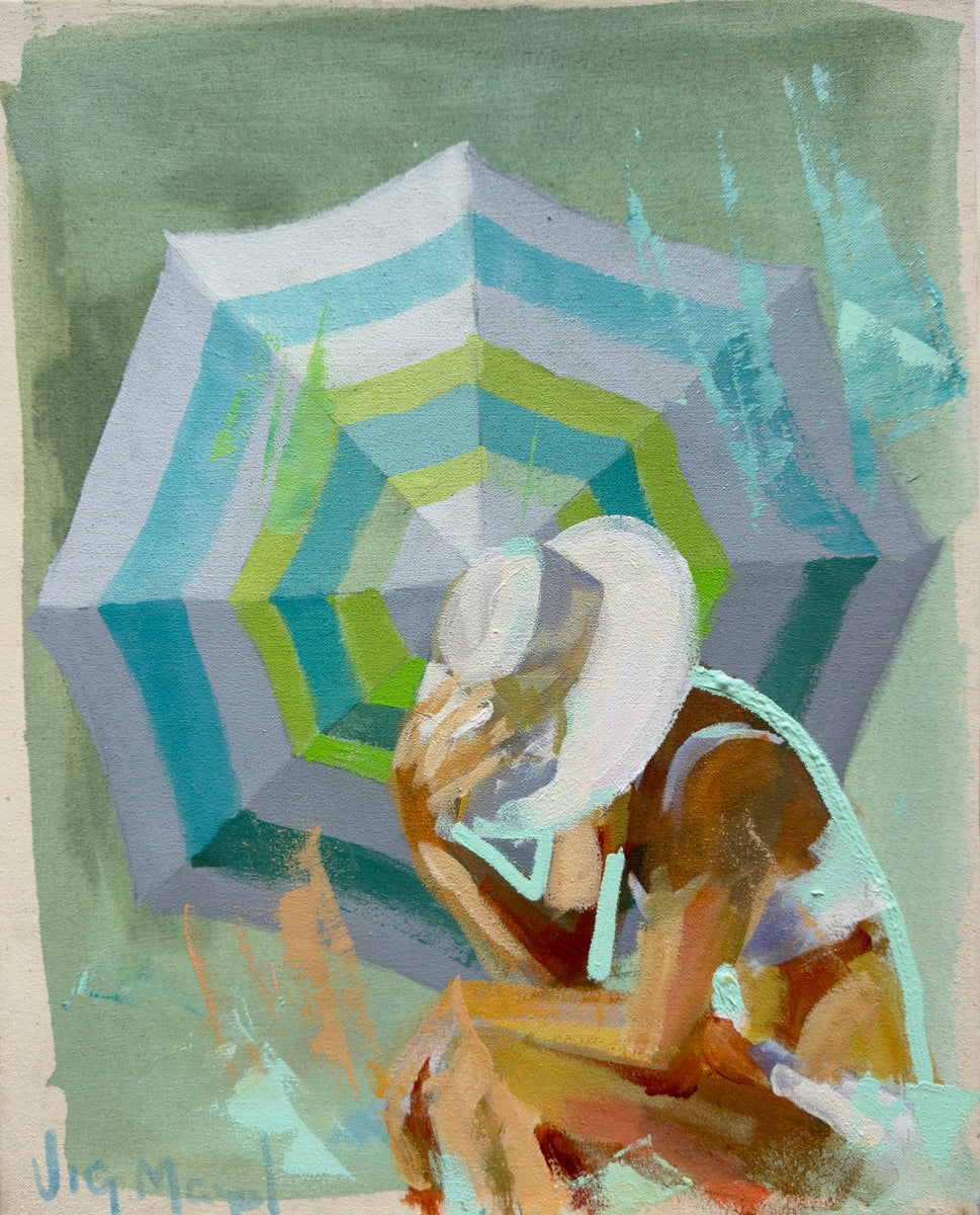 Umbrella Mini Swimmer Series XX - Original Painting *