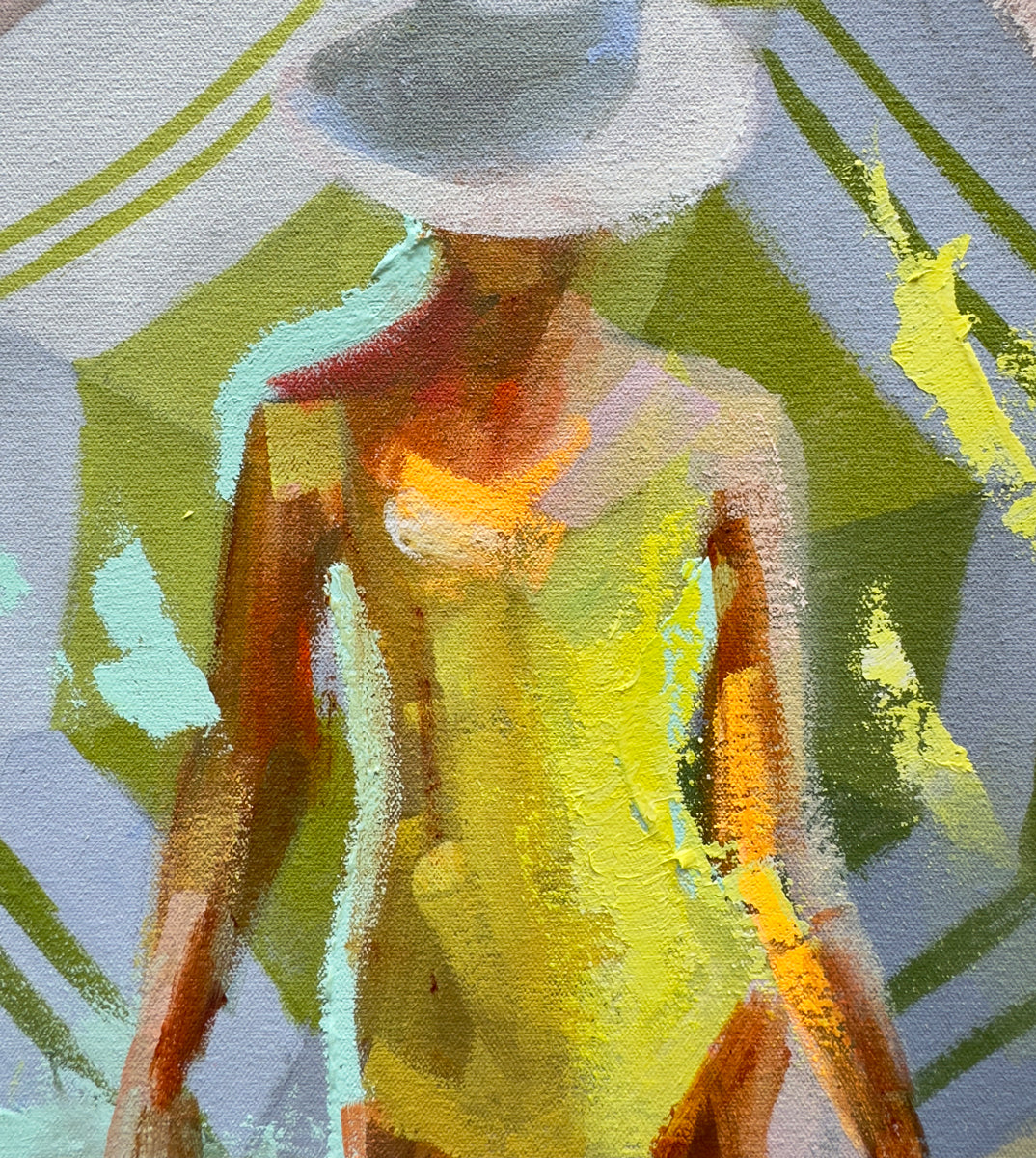 Umbrella Mini Swimmer Series XXI - Original Painting *