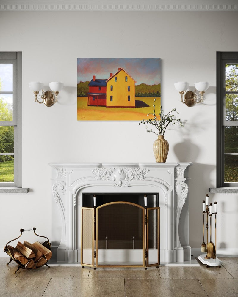Vermillion & Ochre - Original Painting *