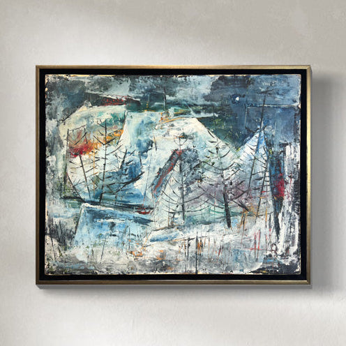 Winter Pines - Original Modern Painting