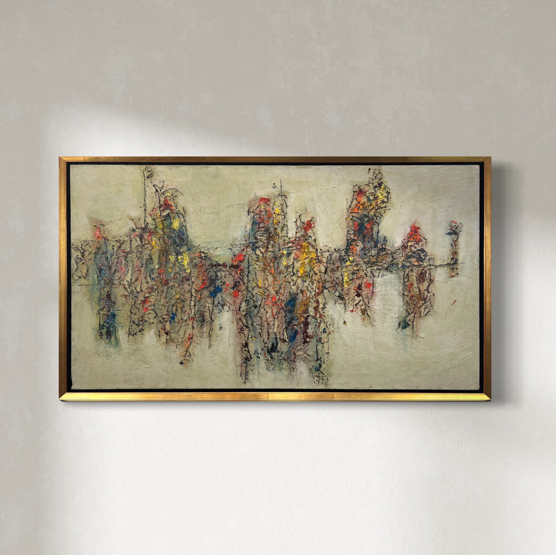 original abstract modern oil painting.