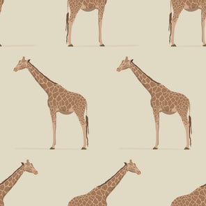 Giraffe Light Tan Wallpaper