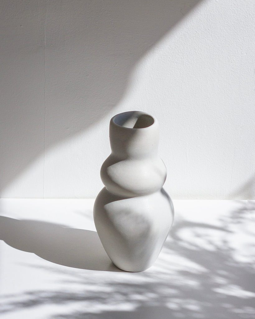 Goddess Clay Vase - Bone White – Sorelle Gallery Fine Art