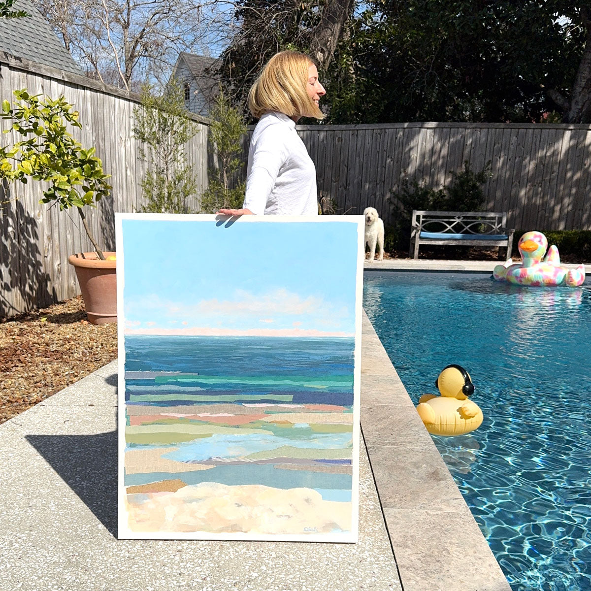 Pink Horizon 5 - Original Painting