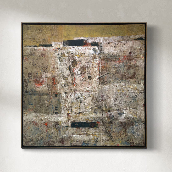 original abstract modern oil painting.