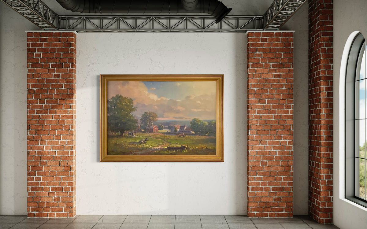 New England Farm - Original Painting *