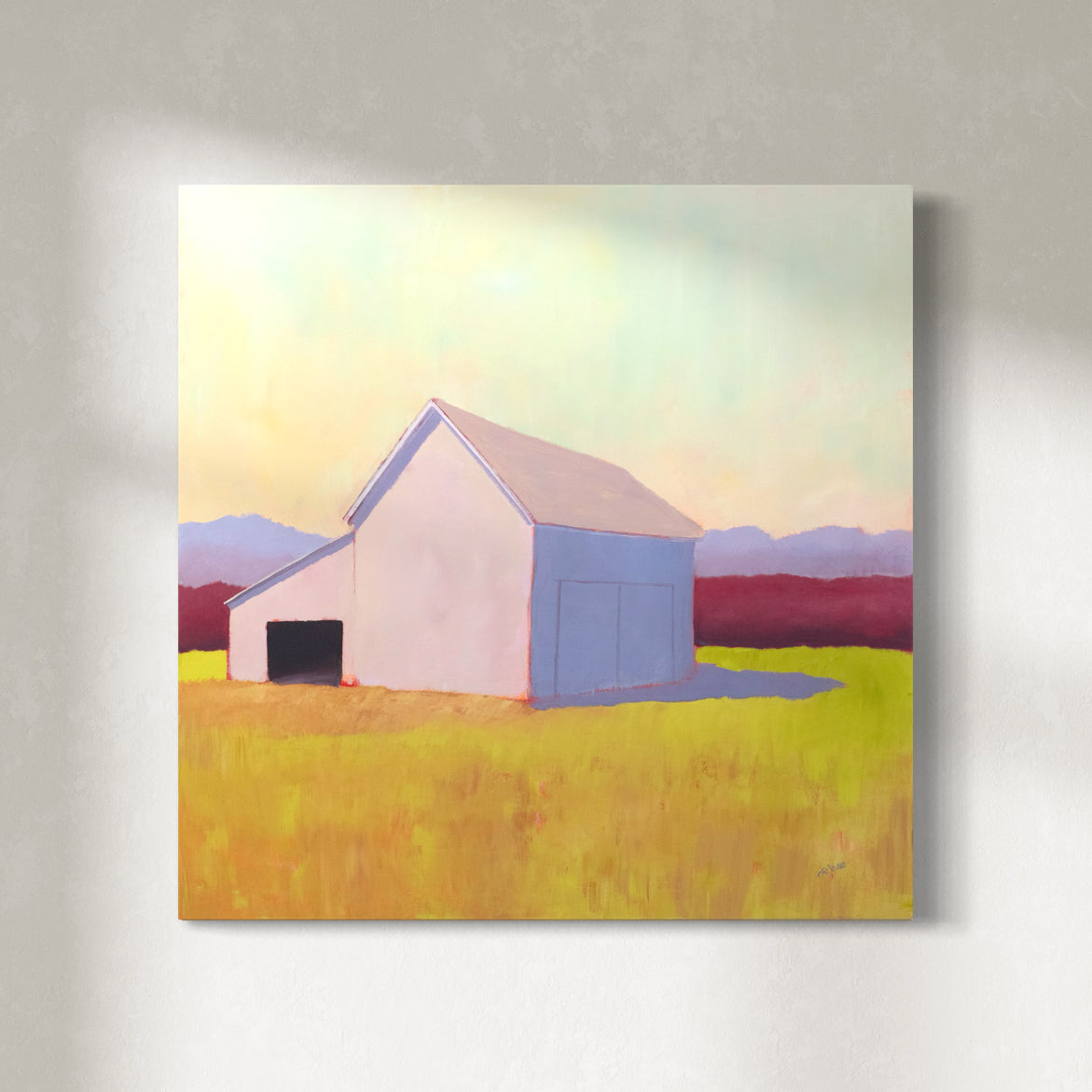 Blush & Burgundy - Original Painting