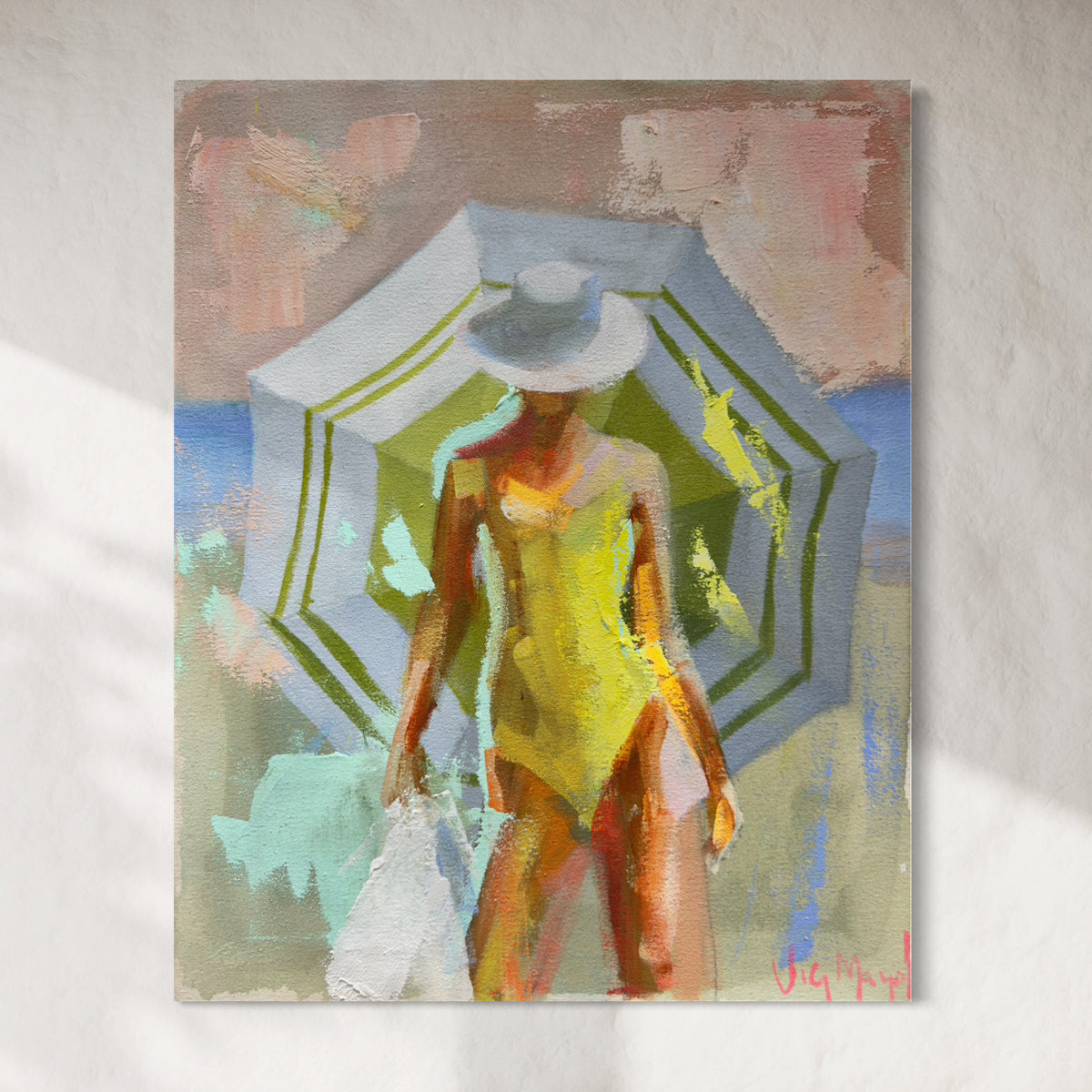 Umbrella Mini Swimmer Series XXI - Original Painting *
