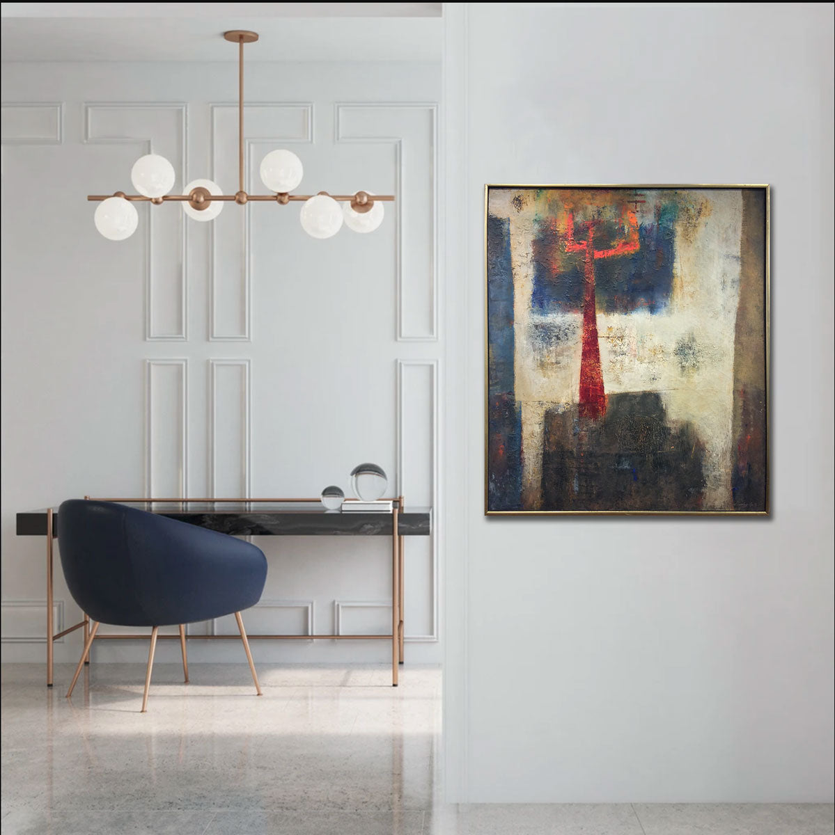 Helvetic Landscape - Original Modern Painting *