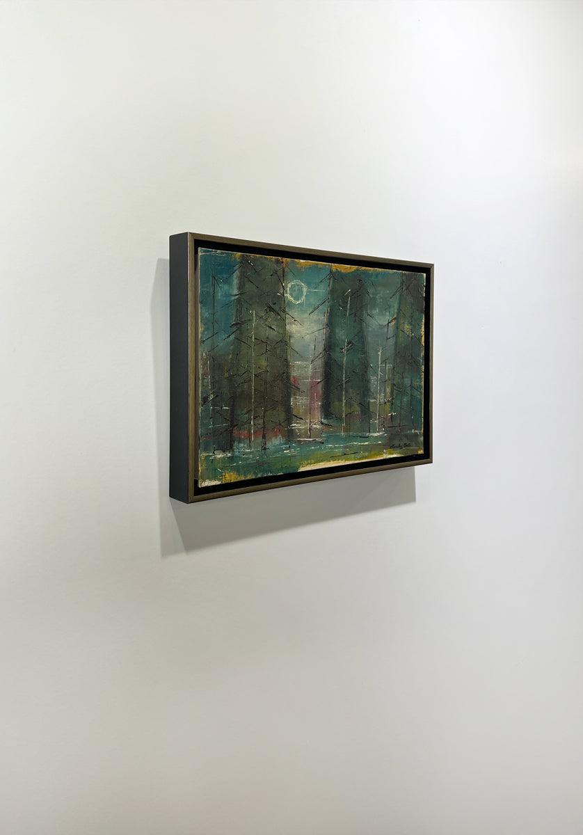 Moonlit Pines - Original Modern Painting