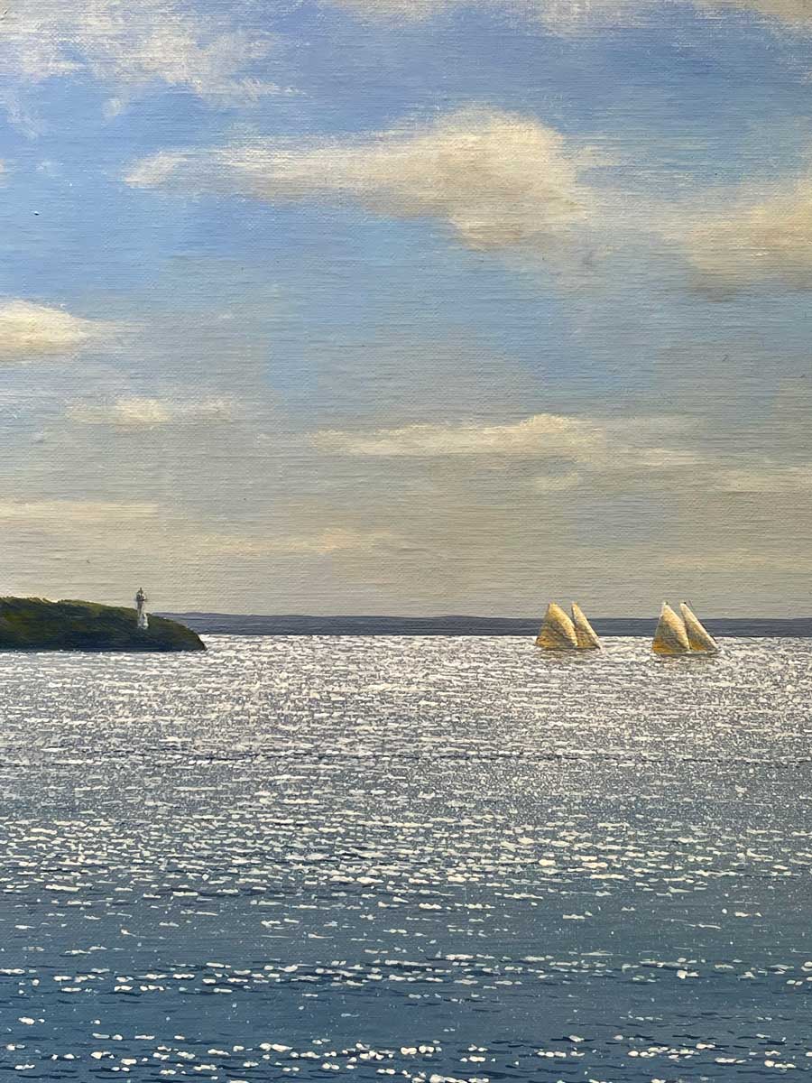 Out in the Open - Original oil by the late Daniel Pollera - 1953 - 2022