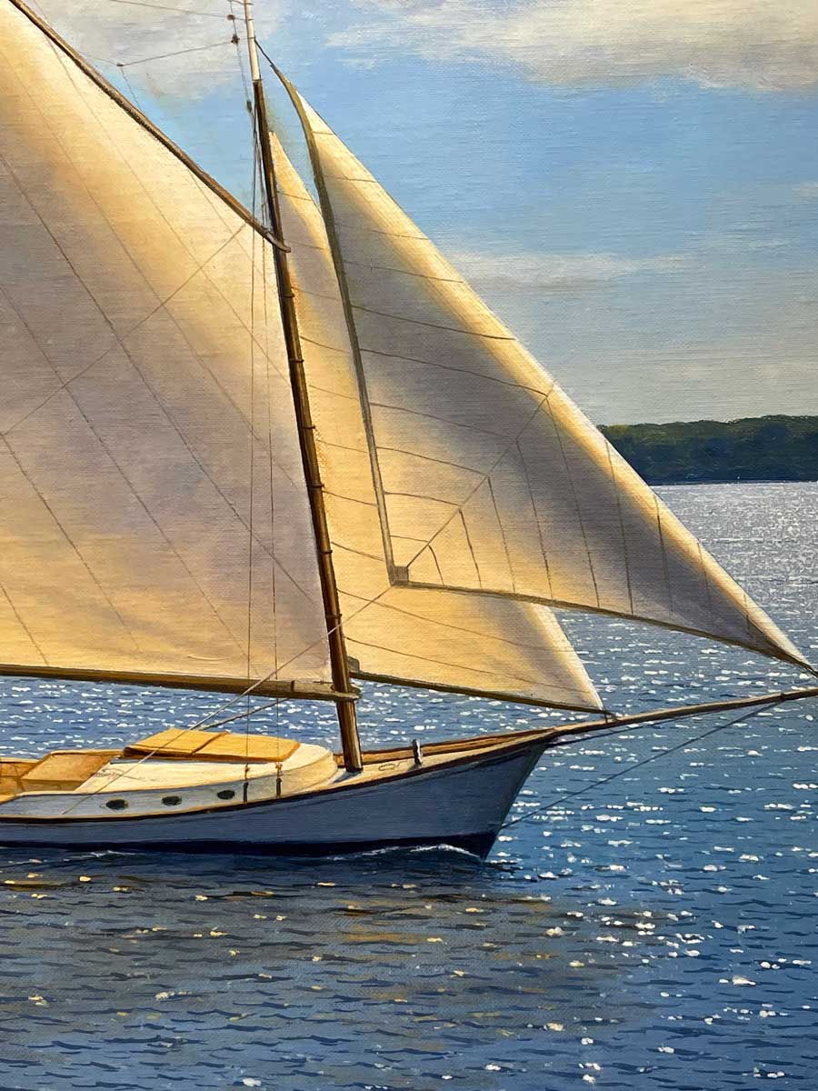 Out in the Open - Original oil by the late Daniel Pollera - 1953 - 2022