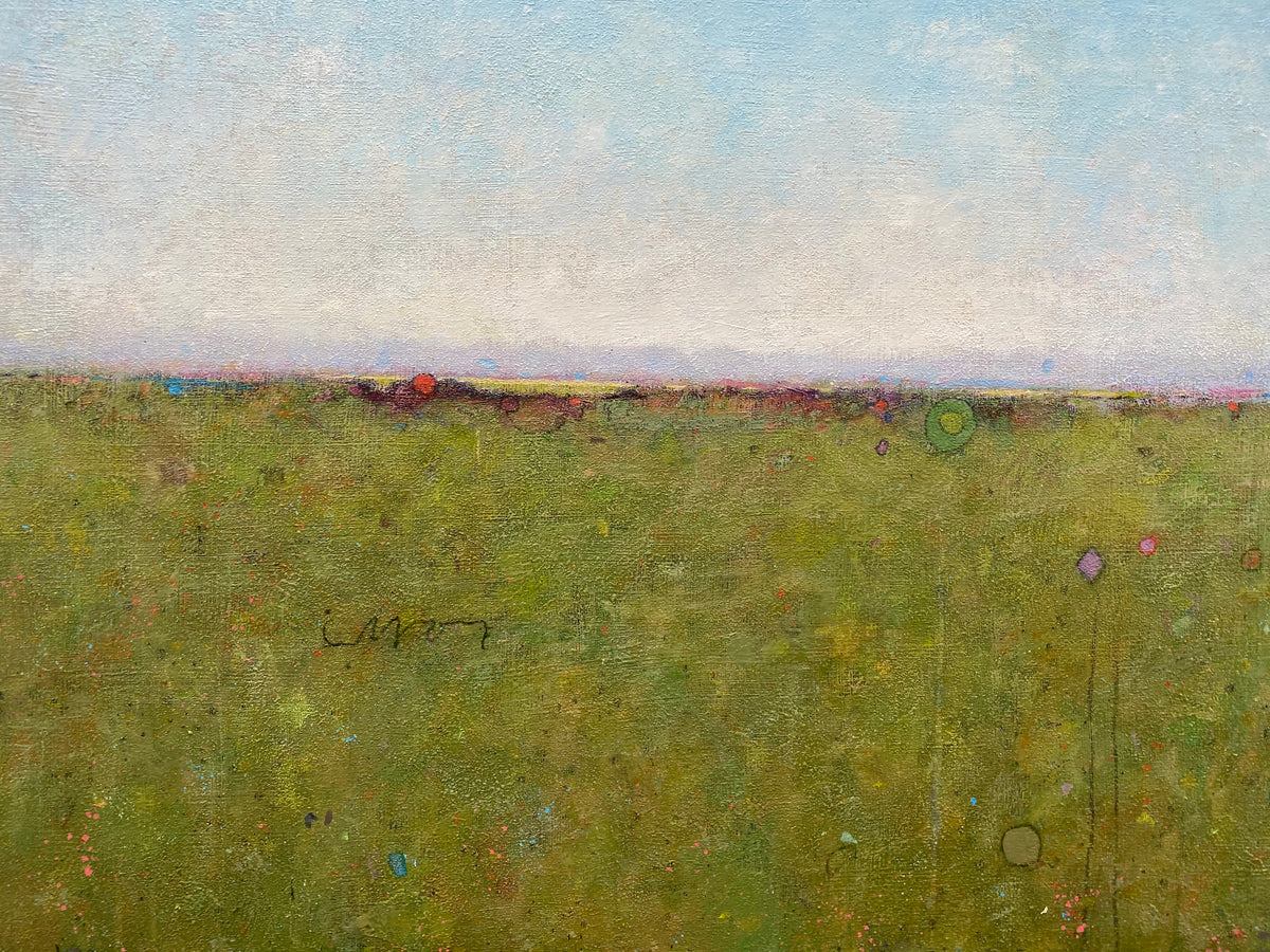 Two Red Dots - Original Painting
