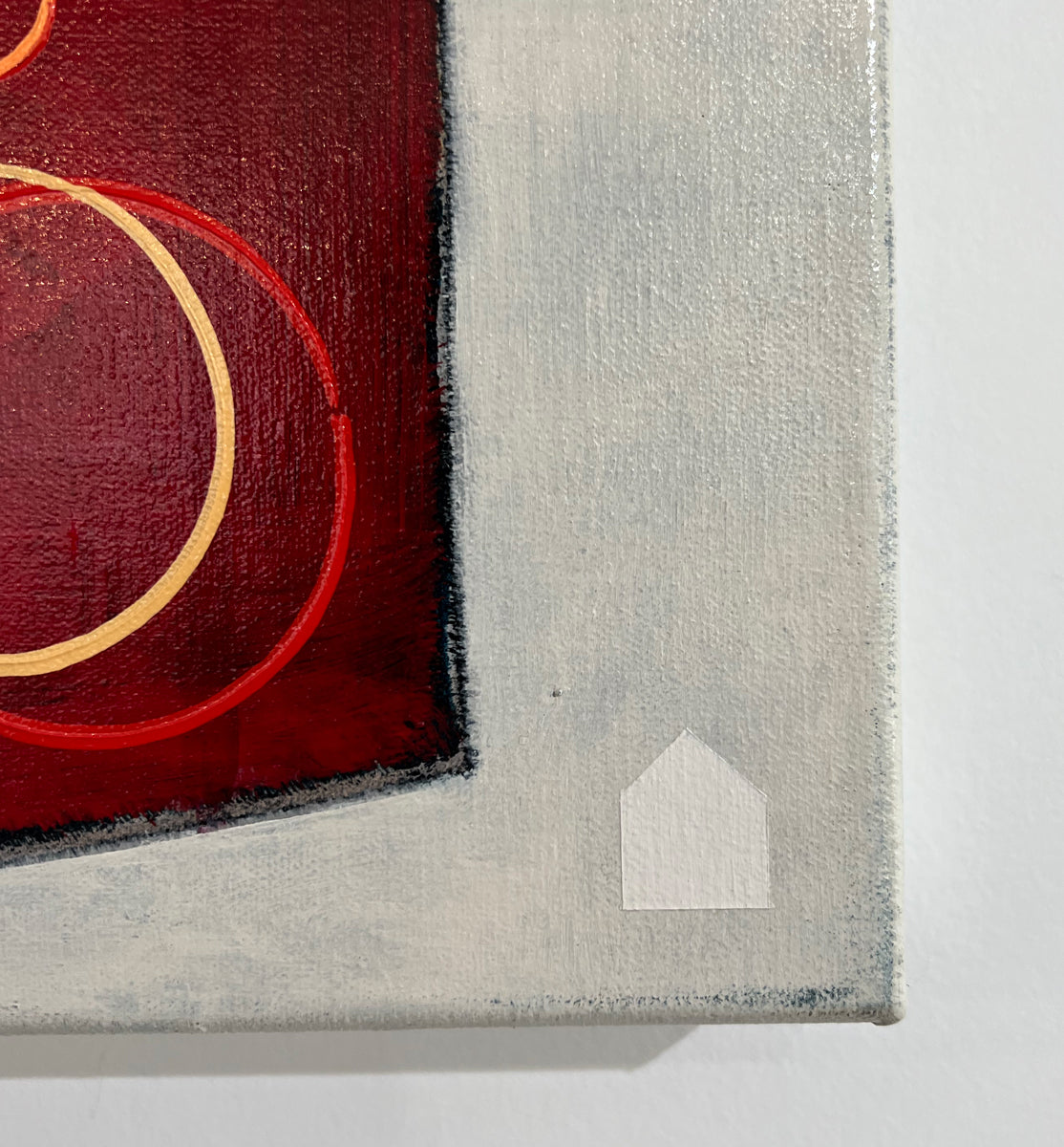A detail shot of Sofie Swann's house signature.