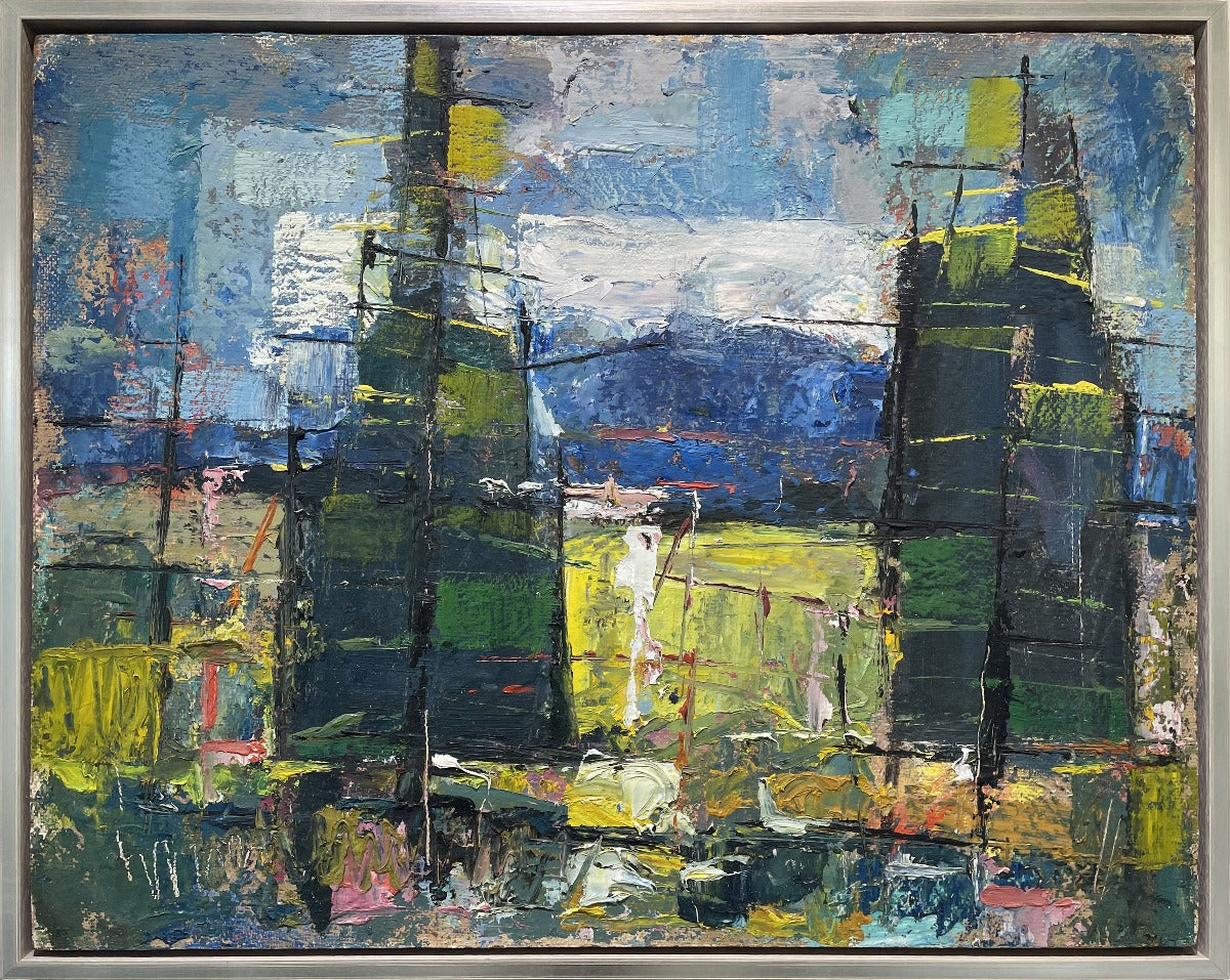 Untitled #305 (Trees) - Original Modern Painting *