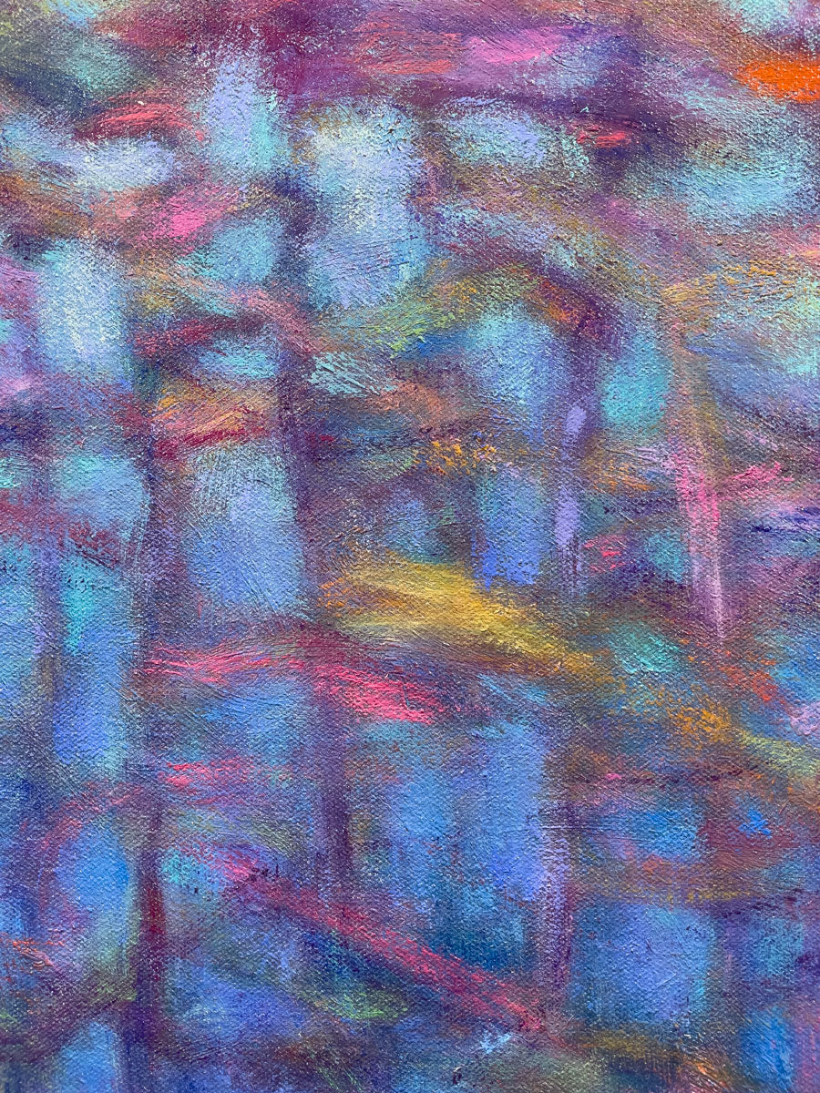 Warm Contrasts and Cool Blues - Original Painting