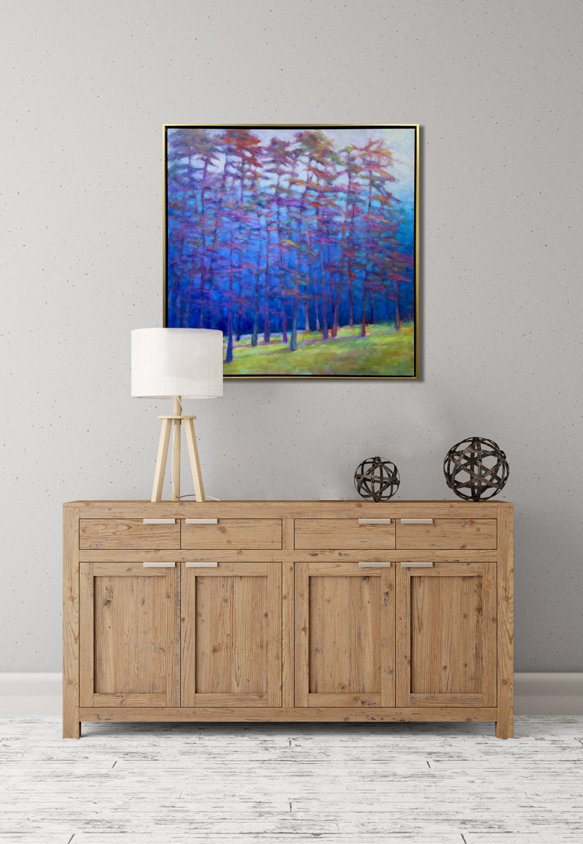 Warm Contrasts and Cool Blues - Original Painting