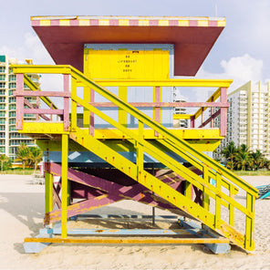 Miami Lifeguard Stand - 15th Street - Front View