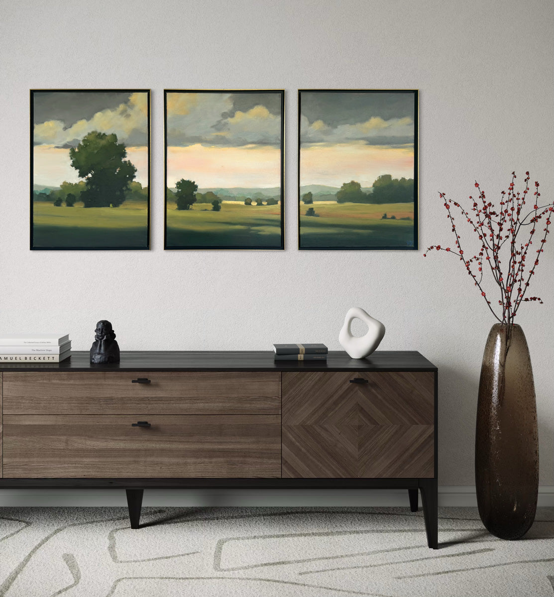 Bright & Early 1, 2 & 3 (Triptych) - Original Painting