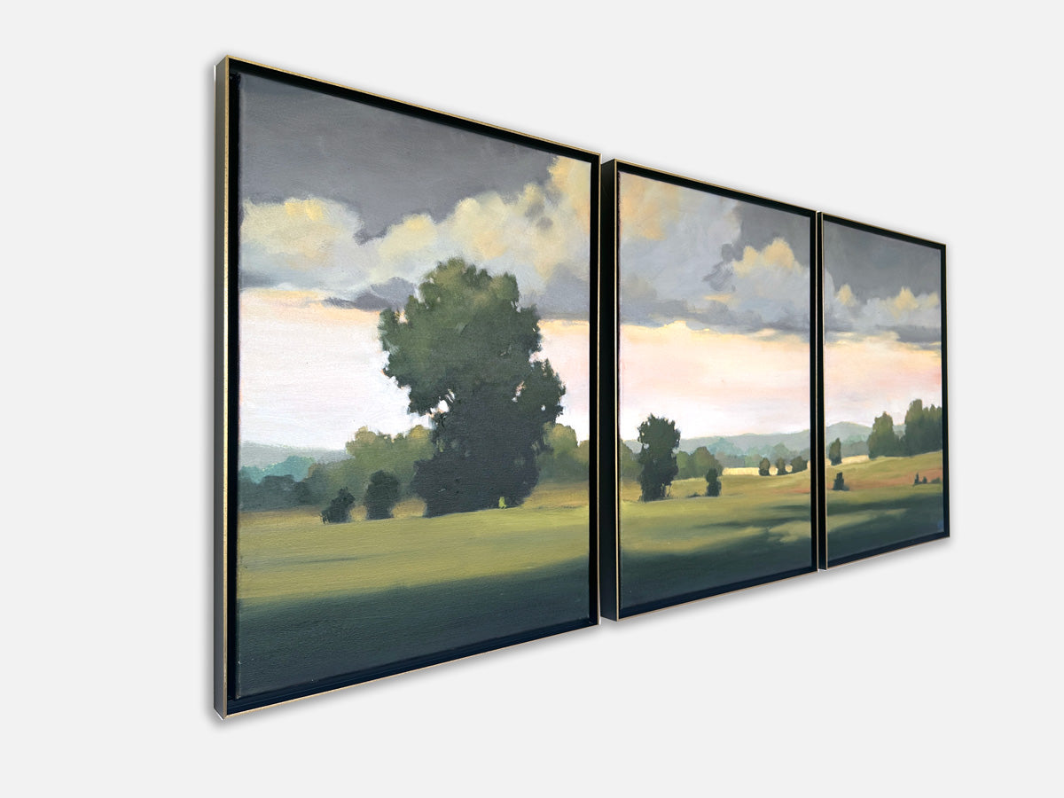 Bright & Early 1, 2 & 3 (Triptych) - Original Painting