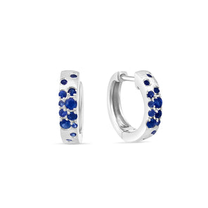 Sapphire Celestial Huggie Earring