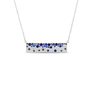 Sapphire Celestial Bar Necklace
